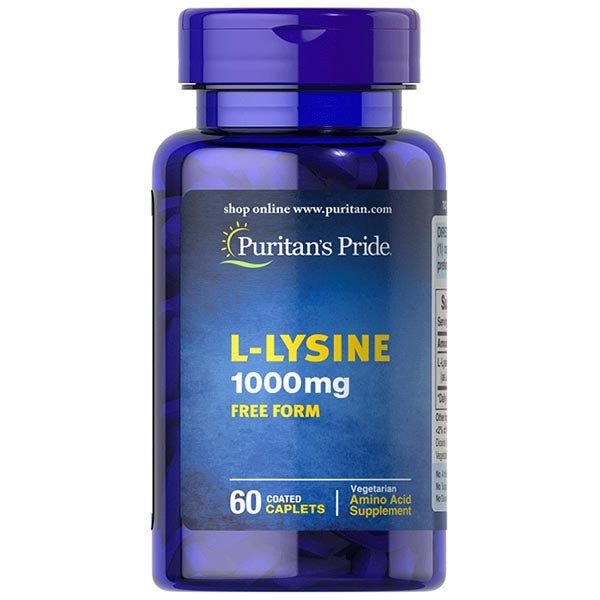 Puritan's Pride L-Lysine 1000mg, 60 Ct - Vitamins House