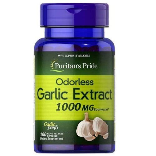 Puritan's Pride Odorless Garlic Extract 1000mg, 100 Ct - Vitamins House