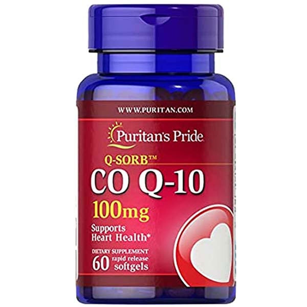 Puritan's Pride Q-SORB CoQ-10 100 mg, 60 Ct - Vitamins House