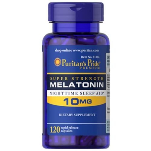 Puritan's Pride Super Strength Melatonin 10mg, 120 Ct - Vitamins House