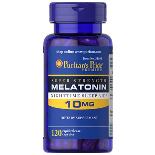 Puritan's Pride Super Strength Melatonin 10mg, 120 Ct - Vitamins House