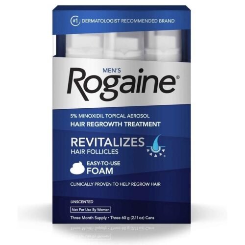 Rogaine Minoxidil Foam 3 Month Supply For Hair Regrowth - Vitamins House