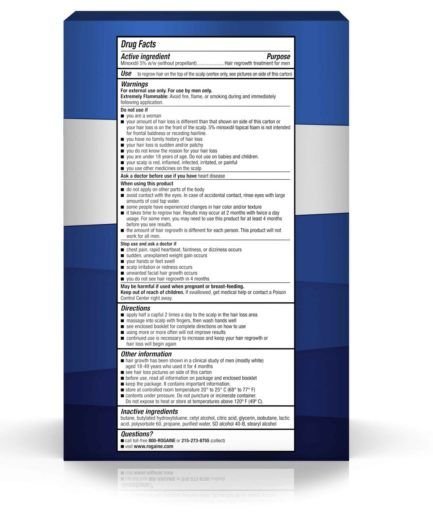 Rogaine Minoxidil Foam 3 Month Supply For Hair Regrowth - Vitamins House