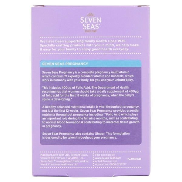 Seven Seas Pregnancy Vitamins with Folic Acid 28 Tablets - Vitamins House