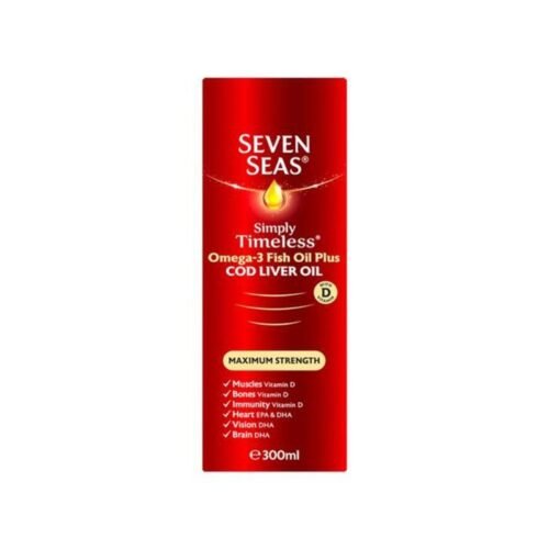 Seven Seas Simply Timeless Maximum Strength Cod Liver Oil - 300ml - Vitamins House