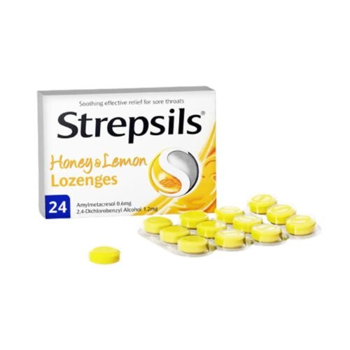 Strepsils Honey & Lemon 24 CT UK Imported - Vitamins House