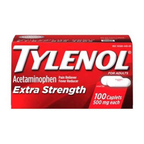 TYLENOL Extra Strength 500mg 100CT - Vitamins House