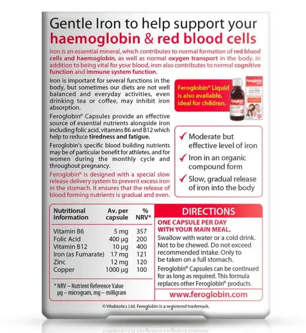 Vitabiotics Feroglobin 30ct in Pakistan Vitamins House