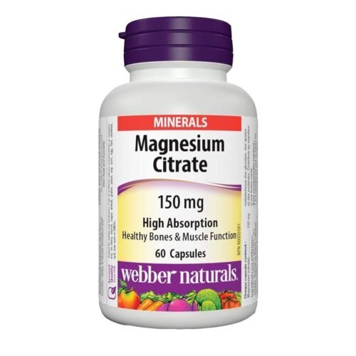 Webber Naturals Magnesium Citrate High Absorption 150mg, 60 Ct in Pakistan