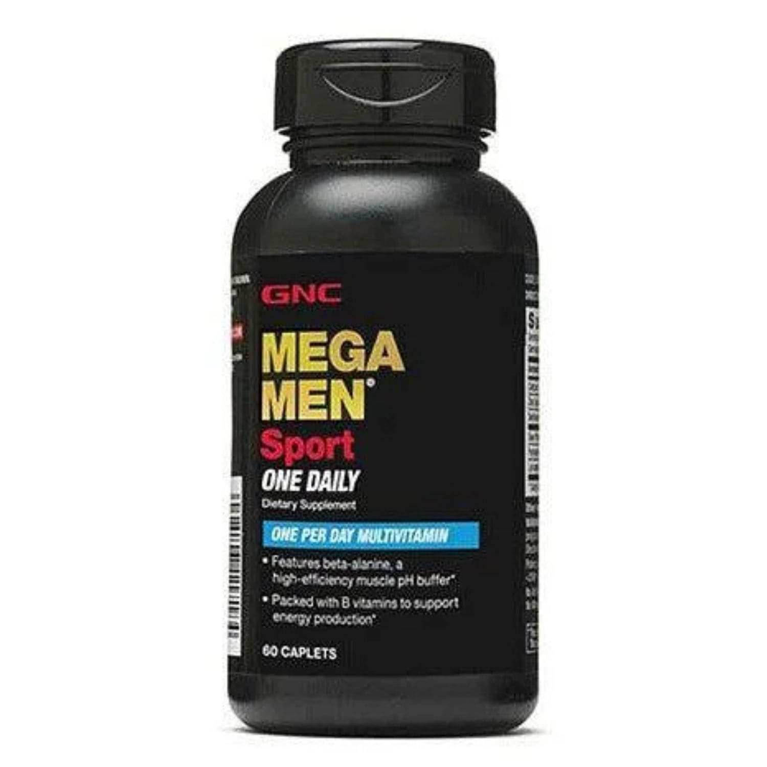 GNC Mega Men Sport One Daily 60 tablets front packaging bottle