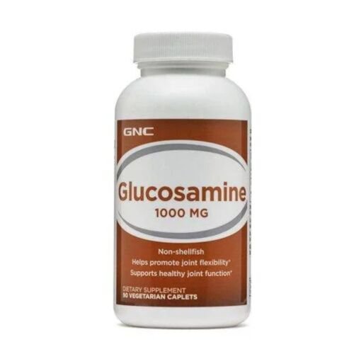 Front view of GNC Glucosamine 1000mg 90 capsules bottle showing joint health supplement label
