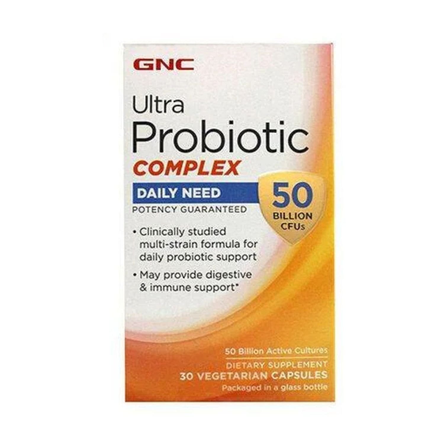 GNC Probiotic Complex 50 Billion CFUs 30 capsules bottle front view