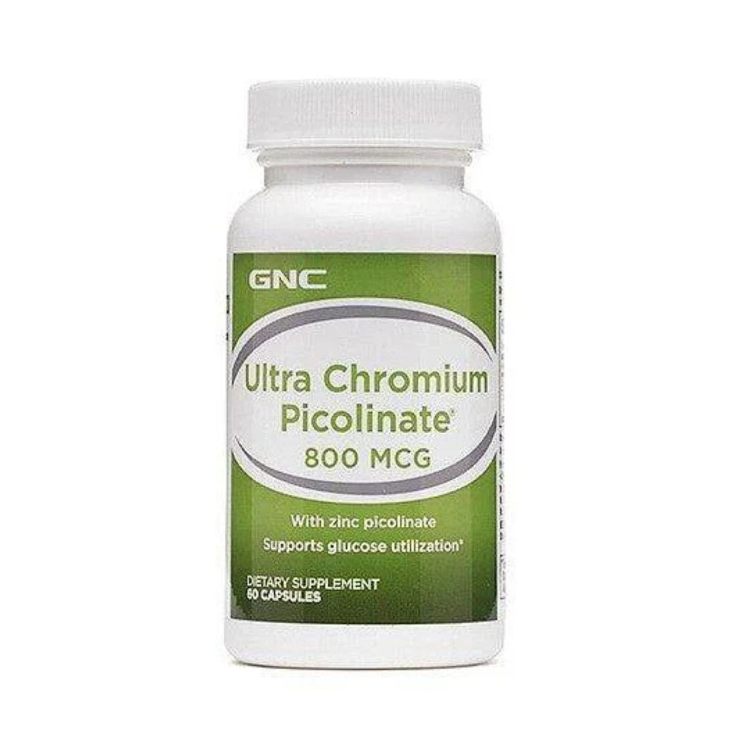 GNC Ultra Chromium Picolinate 800mcg 60 capsules bottle front view