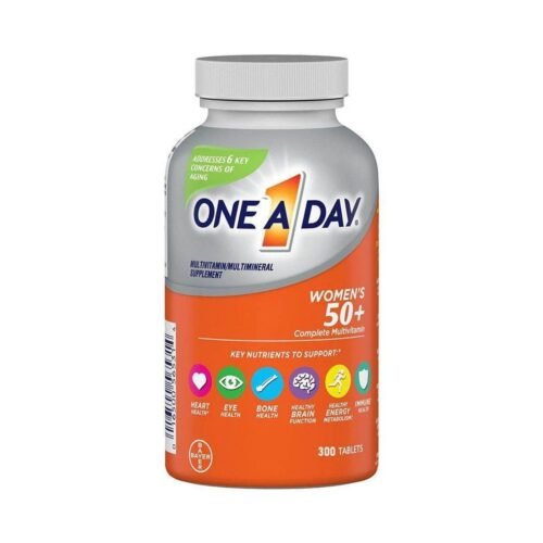 One A Day Women’s 50 Plus Healthy Advantage Multivitamin bottle, 300 tablets,