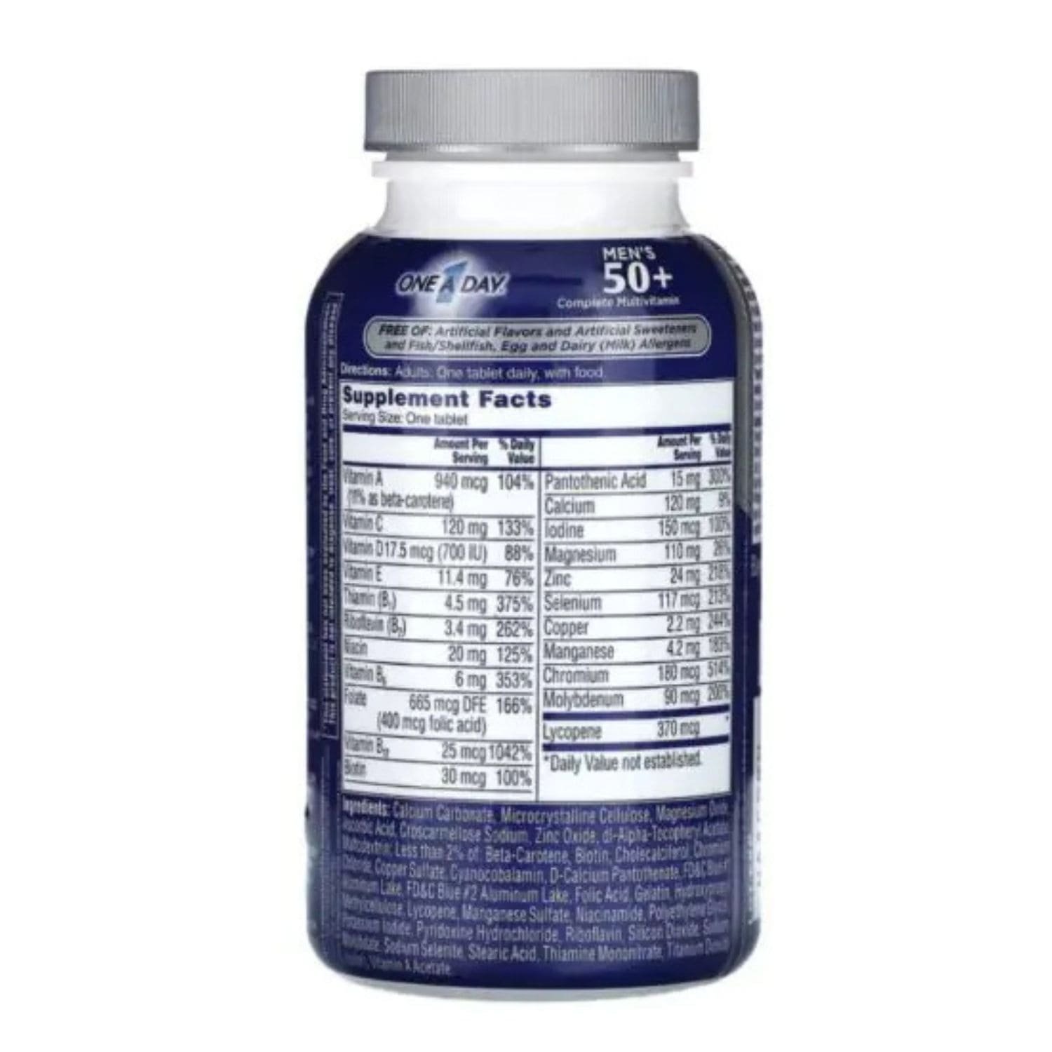 ONE A DAY Multivitamins Men 50+ 100 Tablets - Image 2