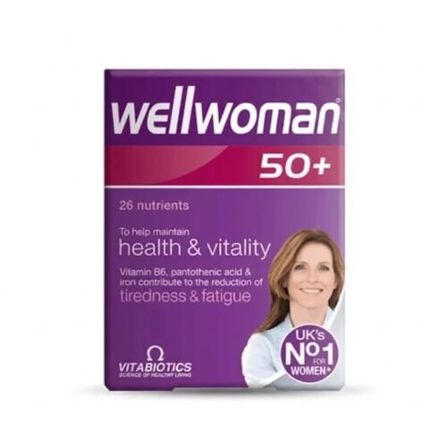 Vitabiotics Wellwoman 50 plus multivitamins for women 30 tablets pack,