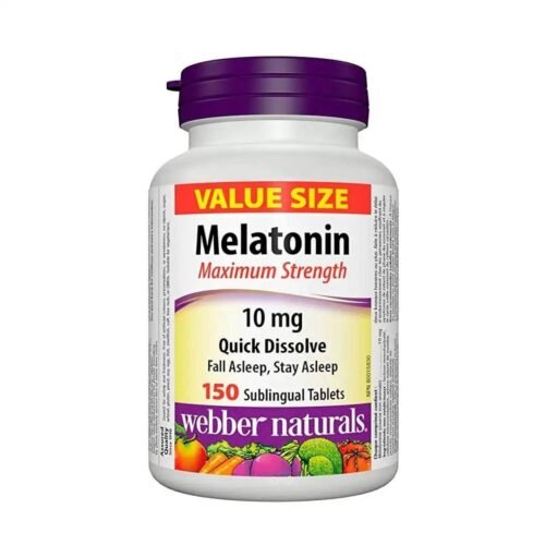 Webber Naturals Melatonin Maximum Strength Quick Dissolve 10mg, 150 Ct