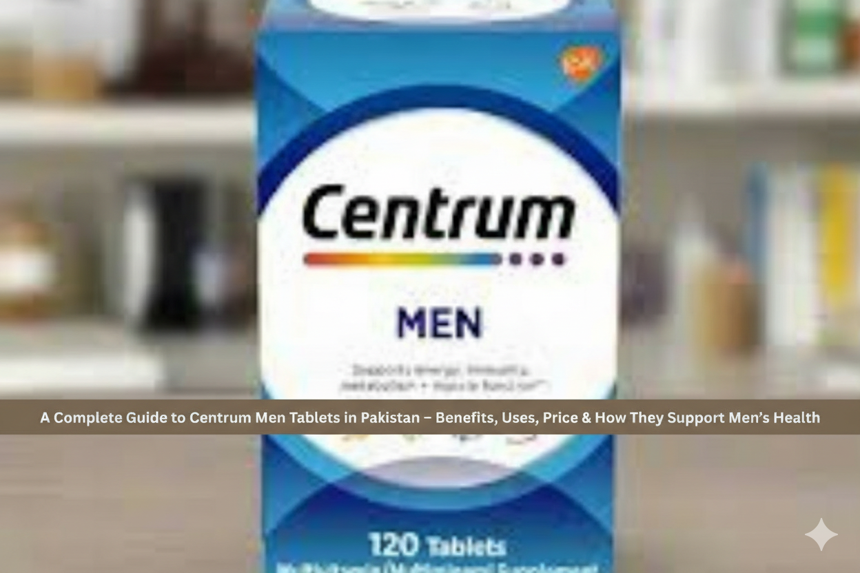 A Complete Guide to Centrum Men Tablets in Pakistan – Benefits, Uses, Price & How They Support Men’s Health